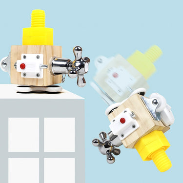 EcoToys FunCube | Desarrolla tus habilidades - Bloque de juego de madera Montessori creativo para niños